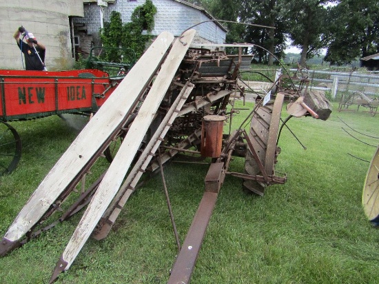 Nice Ground Driven Corn Binder On Steel, stored Undercover, Appears to be M