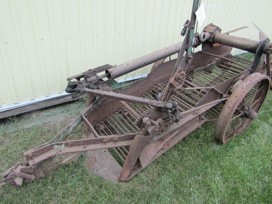 . Good John Deere PTO Potato Digger, Stored Undercover