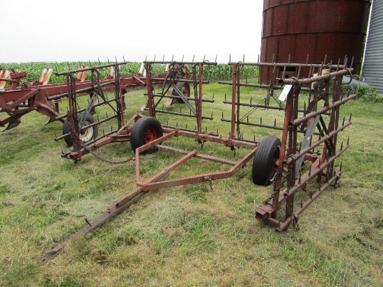 4 Section 20 FT. Spike Tooth Harrow on Transport