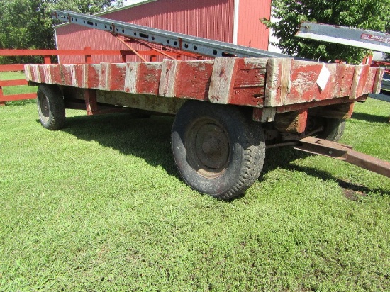 4 Wheel Wagon and Flat Rack with Sides for Hauling Wood