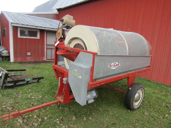 High TOP Model 548 Grain Cleaner with Discharge Auger and Electric Motor, N