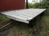 8 X 16 FT. Bolted Flat Rack on Four Wheel Wagon