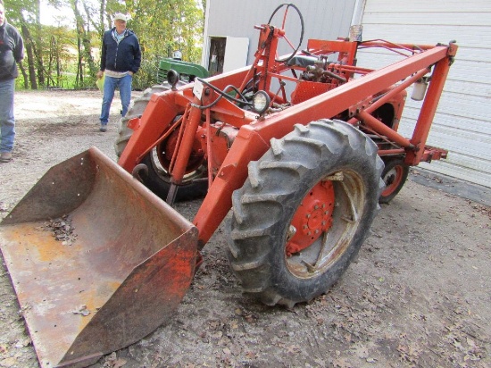 Reversed Allis Chalmers WD With Duall All Hydraulic Loader, 5 FT. Material