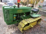 1950 John Deere Model MC Crawler, 13.5 Inch Tracks, Pulley Attachment, Olde