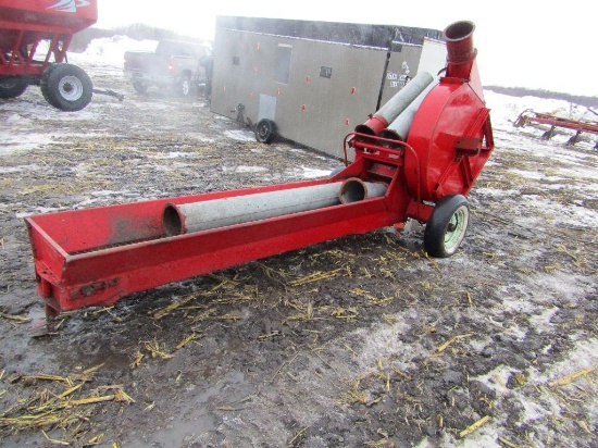 Gehl Long Hopper PTO Blower with Approx. 20 FT. of Pipe