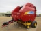 275-515. 2008 New Holland  Model BR 7090 New Wrap or Twine Tie Round Baler, Push Off, Monitor, Has B