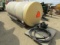 202-613. 1000 Fiberglass Water Tank with 3.5 H.P. Pacer Gas Powered Transfer Pump & Hose