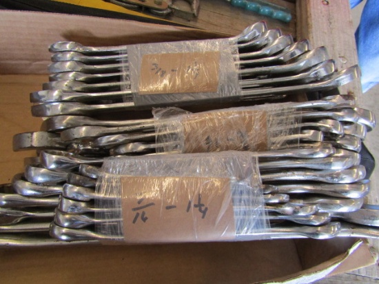 251. 3 Sets of Wrenches, 3/8 Inch to 1 & ¼ Inch, & Tool Bag, Sales Tax Applies