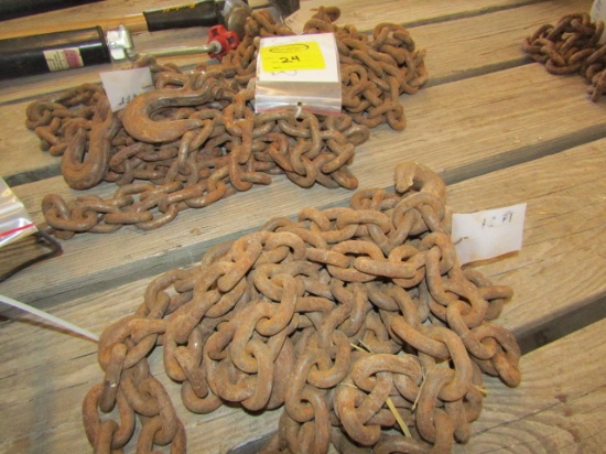 251-436, (3) 16 FT. Log  Chains with Hooks , Sales Tax Applies