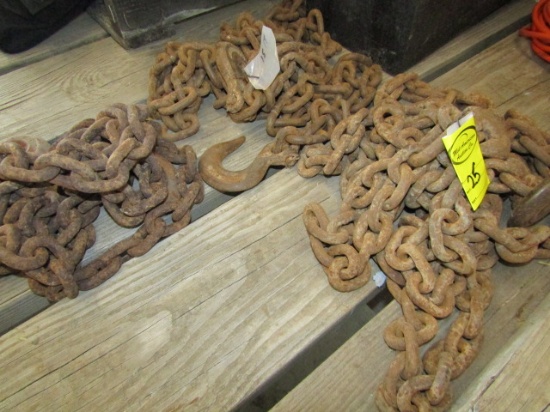 2250 (3) Log Chains, 10 FT., 15 FT. 18 FT., Your Bid for all Three, Sales Tax Applies