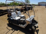 278-526. Older Club Car Electric Golf Cart with Charger, Moves & Seems Functional, Sales Tax Applies