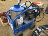 254-455. Blue Viper 8000 Series Diesel Fired Hot Pressure Washer, Elect. Start, 15 H.P. Gas Engine,