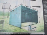 245-388. Unused 12 FT. X 20 FT. Skid Mounted Livestock Shed, C/W, Portable Skid Base, Sales Tax Appl