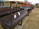 226-428. Unused 20 FT. Rubber Belt Feed Bunk with Neck Rail. Tax or Sign ST3 Form