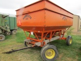 211-269. MN 250 Gravity Box with Extensions on MN 8 Ton Wagon, Ext. Pole, Flotation Tires
