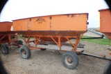 243-355. MN 250 Gravity Box on MN 7 Ton Four Wheel Wagon