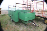 233-323. Single Axle Trailer with Truck Service Body, No Title