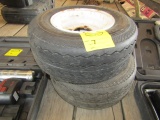 251. (2) 16.5 X 6.5-8 Tires & Rims, Your Bid is for the Pair, Sales Tax Applies