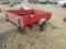 175. 4 FT X 6 FT. Tilting Utility Trailer, Mesh Bottom, Wood Sides,