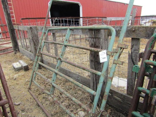 104. 6 FT. Walk Through Gate to fit Lot # 2 and 3 Corral Panels, Poor Condition