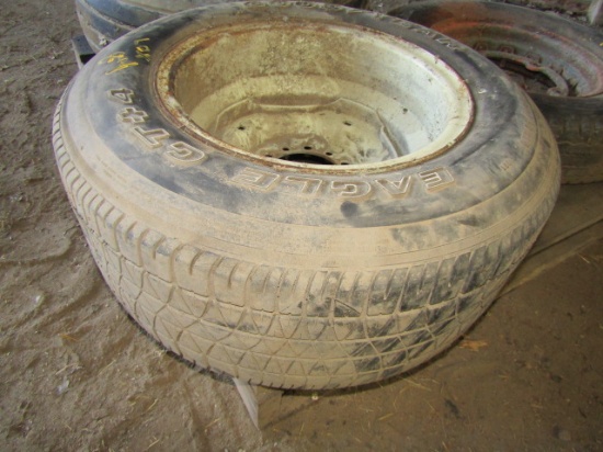 84. 225-60R-15 Tire on 6 Hole Rim