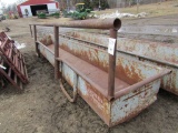 137. 21 FT. Long X 33 Inches Wide X 2 FT. Deep Ranchers Welding Steel Feed Bunk with Added Neck Rail