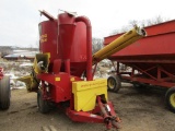 144.New Holland Model 355 Grinder Mixer, Folding Auger, Magnet, Extra Screens, Nice Cond.