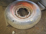 83. 6.5 x 16 Tire & Rim From 1935 Ford Car