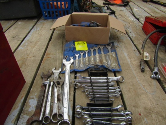 800. Wrenches Inc. ¼ to ¾, Line Wrench Set 5/16 to 1 & 1/16, Metric Set 7-19 & Other Misc. items