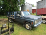 243. 1979 Chevrolet C-30 One Ton Two Wheel Drive Truck, 350 Gas V8, Automatic, 7 FT. X 9 FT. Stake B
