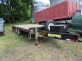 244. 2013 Brute Force 8 GFT. 20 FT. Pull Type Utility Trailer, 14,000 Pound Tandem Axles with Single