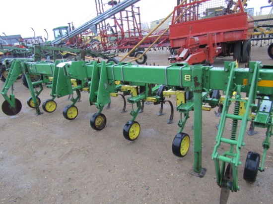 769. 326-685. John Deere 875 6 R X 30 3 Point Cultivator with Rolling Shiel