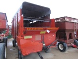 792. 225-306, H&S 14 FT, Wooden Forage Box on MN Wagon, T/ST3