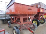 796. 217-605. Nu-Bilt 250 Bu. Gravity Box on Factory Wagon, T/ST3