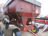 803. 216-873, Lundell 300 Bu. Gravity Box on Forage King Wagon, T/ST3