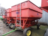 206. KIllbros 300 Bushel Gravity Box, Metal Extensions, Access Ladder, on J