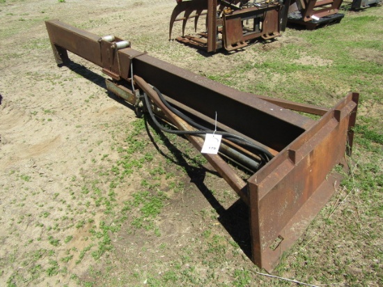 179. Shop Built Skid Loader Mounted Hydraulic Wood Splitter