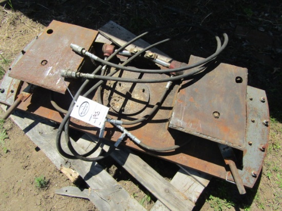 193. Shop Built Skid Loader Hydraulic Tilting Back Plate