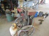 156. LP Gas Torch Set on Cart with Long Hoses and Reel