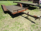 185. 64 Inch X 10 Ft. Single Axle Tilt Bed Utility Trailer, Your Bid Plus T