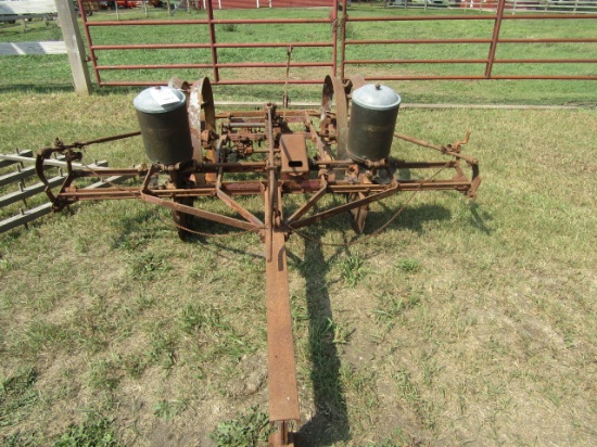 903. Nice McCormick 2 Row Tractor Corn Planter on Steel