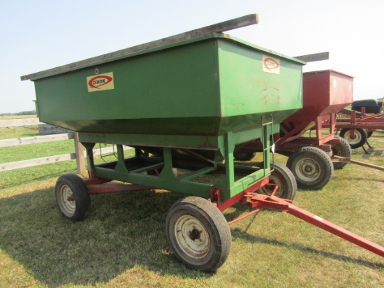 912. Dakon 175 Bushel +/- Gravity Box on Electric Model 5025 Four Wheel Wag