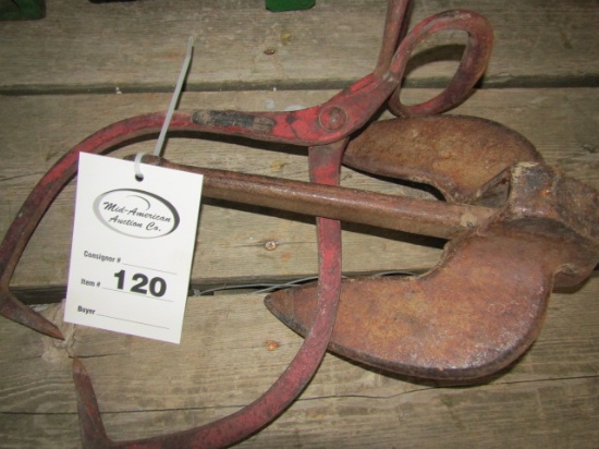 120. 222, Ice tongs and Boat Anchor, Tax