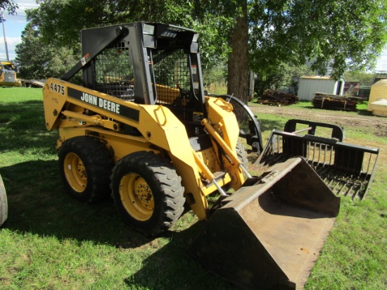 542. John Deere Model 4475 Diesel Skid Loader, Hand & Foot Controls, 59 Inc