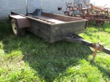 516. Virnig 6 FT. X 10 FT. Single Axle Hydraulic Rock Trailer with Ramps