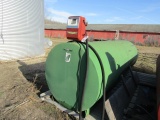823. 1000 Gallon Fuel Barrel with Gas Boy Electric Meter Pump ( Green )
