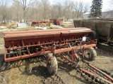 743. IH 14 FT. Press Drill, Grass Seeder, Few Packer Wheels Damaged