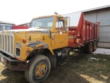 755. 1979 IH Truck, Tandem Axle, Sells with Converted Gehl 18 FT. Front Sid