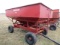 114. MN 260 Gravity Box on MN 7 Ton Four Wheel Wagon, Ext. Pole, One Owner