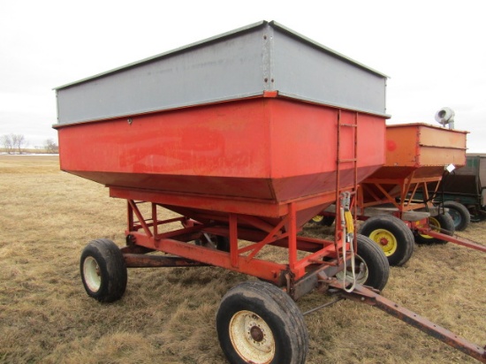116. Kory 185 Gravity Box with Extensions on Electric HD Four Wheel Wagon,